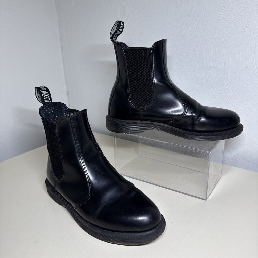 Dr. Martens short boots/ US size 7 Black  PVC